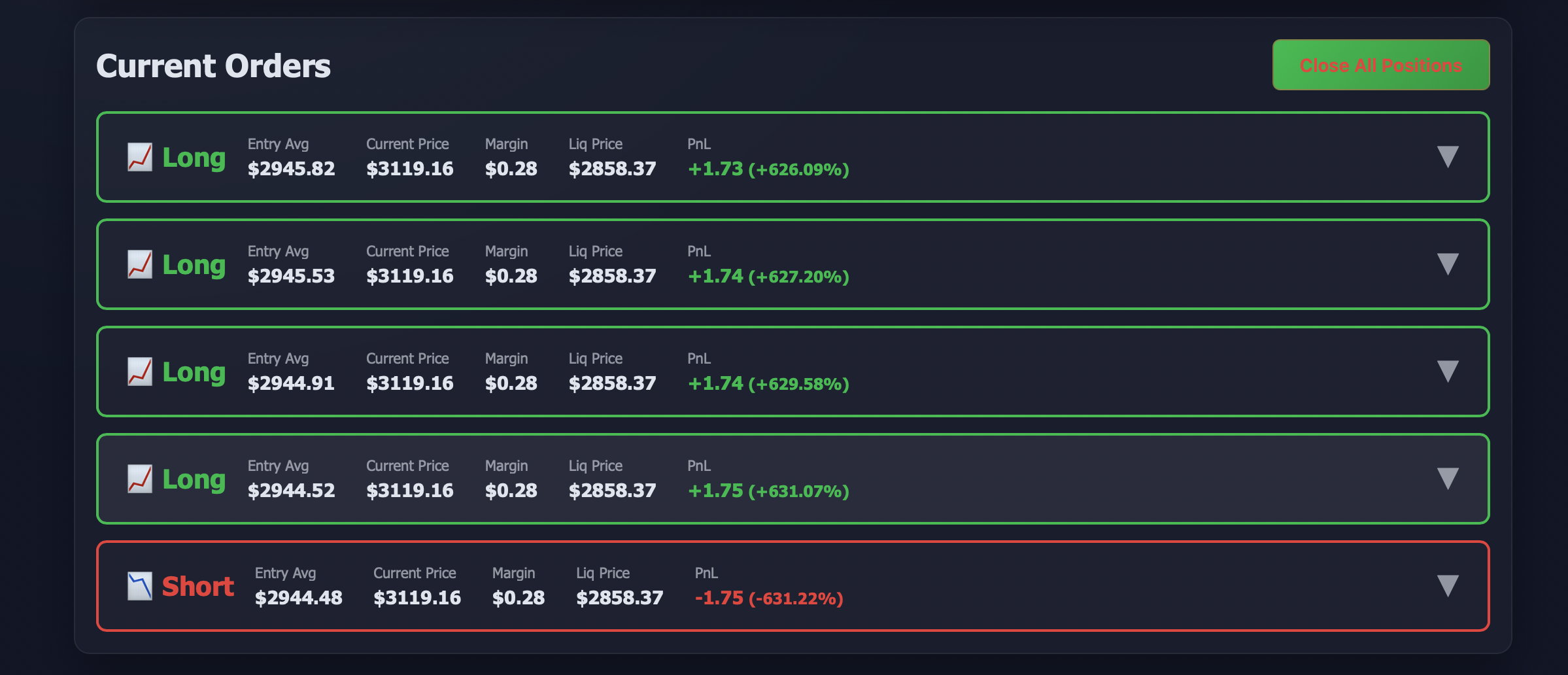 ETH Auto Trading System Screenshot 2